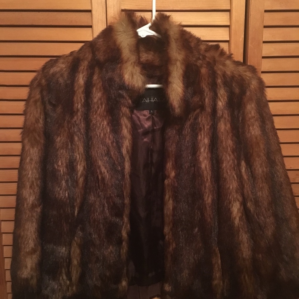 Tahari Fur Coat